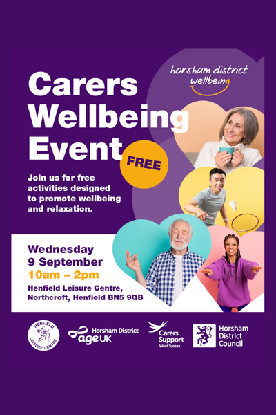 Horsham Wellbeing: Carers Wellbeing Event